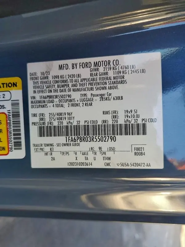 2024 FORD MUSTANG DARK HORSE  