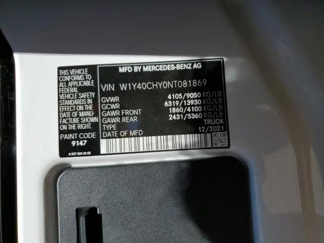 2022 MERCEDES-BENZ SPRINTER 2500  