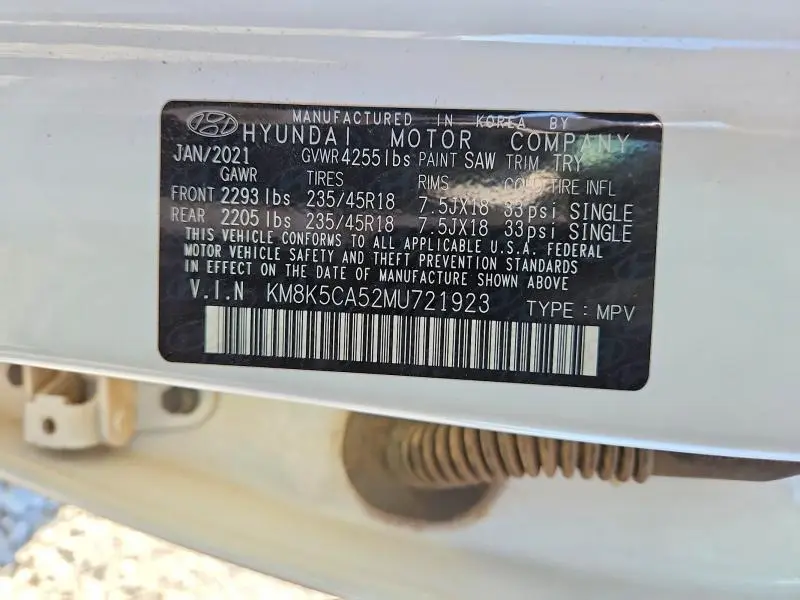 2021 HYUNDAI KONA ULTIMATE  