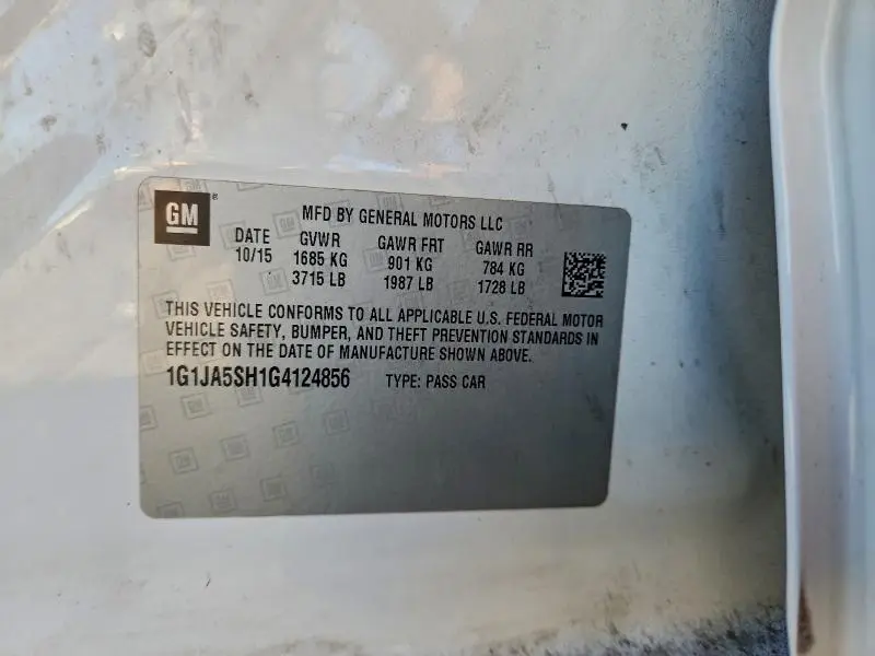 2016 CHEVROLET SONIC LS  