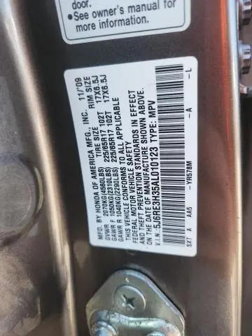 2010 HONDA CR-V LX  