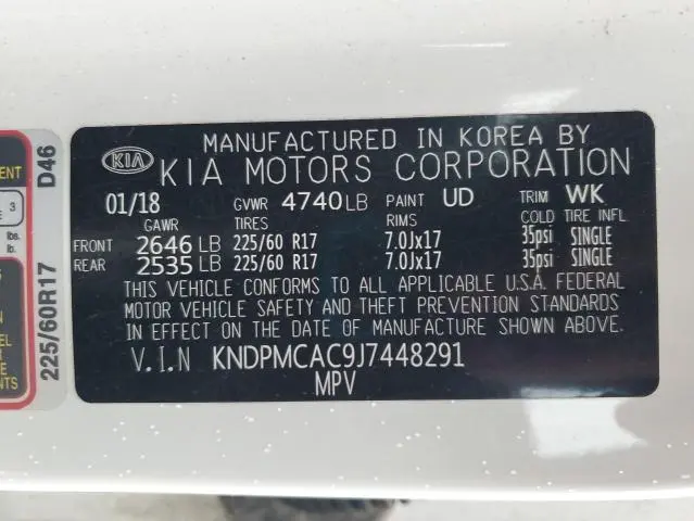 2018 KIA SPORTAGE LX  