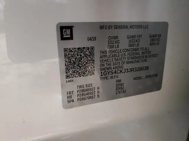 2018 CADILLAC ESCALADE PREMIUM LUXURY  