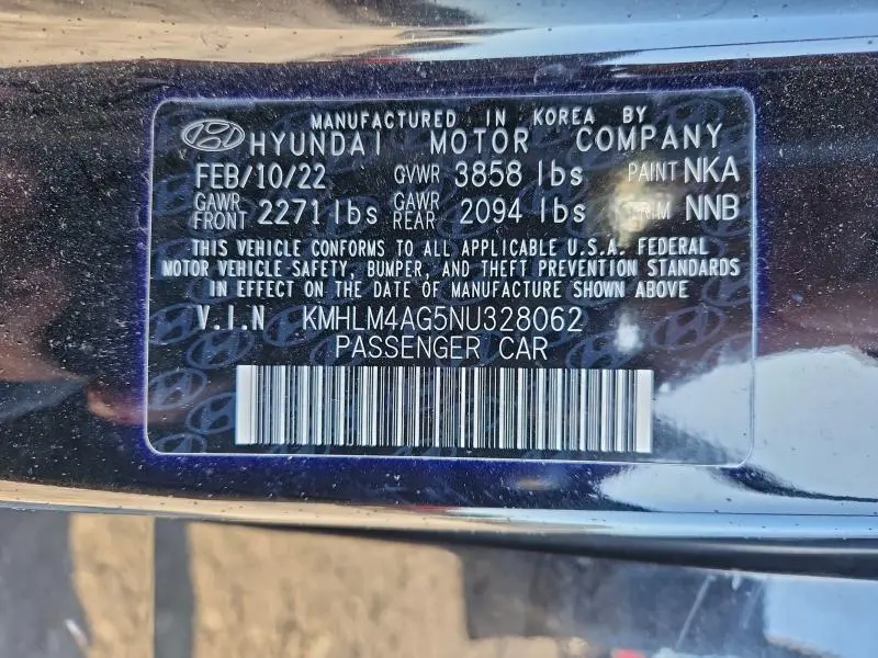 2022 HYUNDAI ELANTRA SEL  