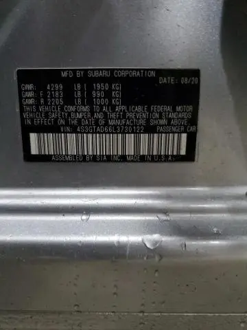 2020 SUBARU IMPREZA PREMIUM  