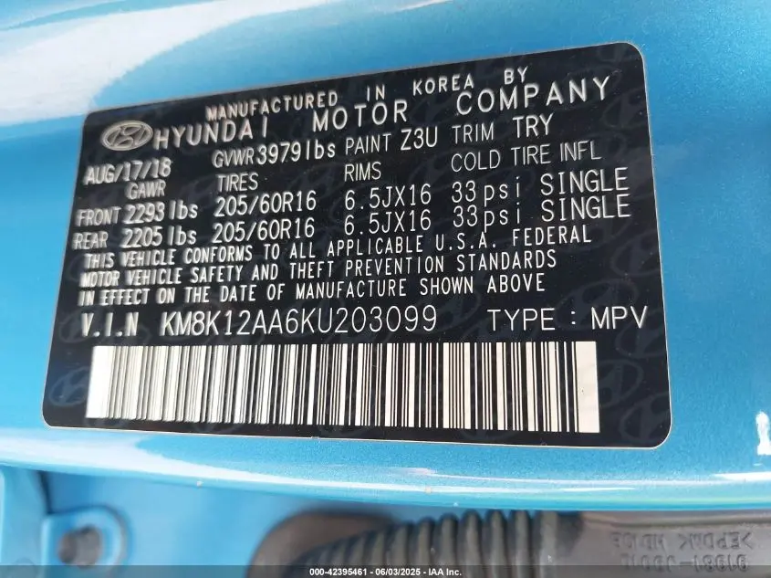 2019 HYUNDAI KONA SE