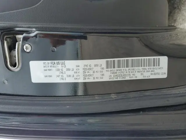 2018 DODGE GRAND CARAVAN GT  