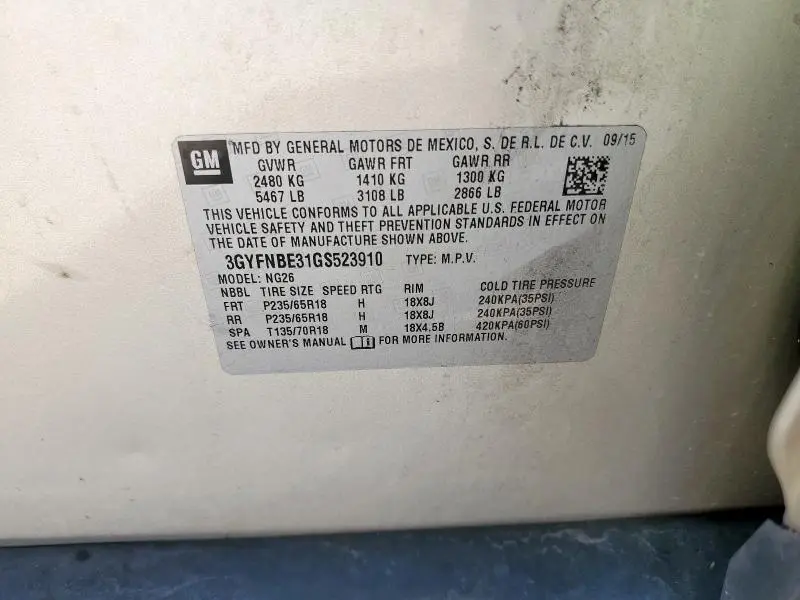 2016 CADILLAC SRX LUXURY COLLECTION  