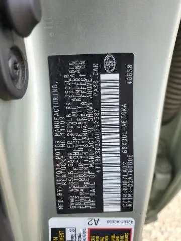 2010 TOYOTA AVALON XL  