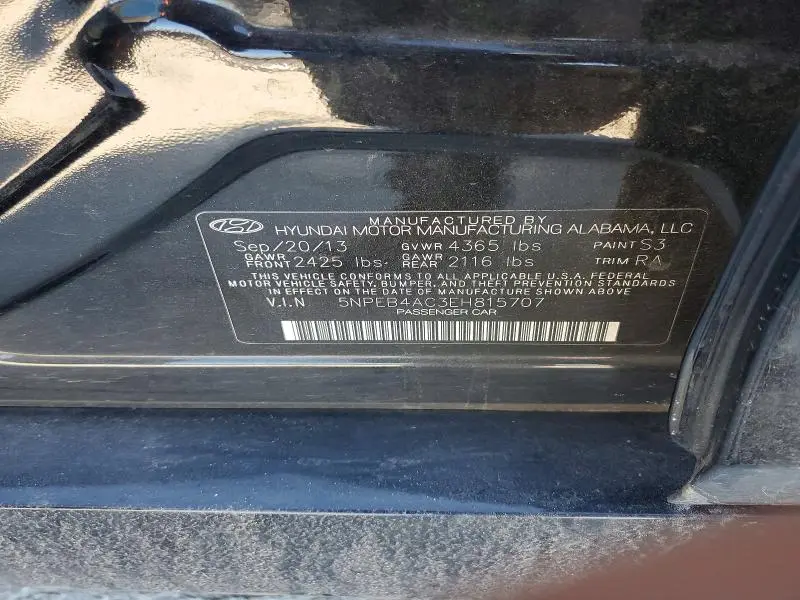 2014 HYUNDAI SONATA GLS  