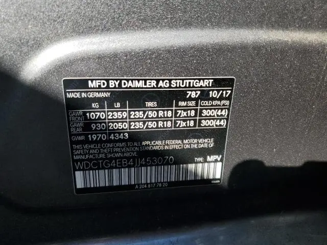 2018 MERCEDES-BENZ GLA 250  