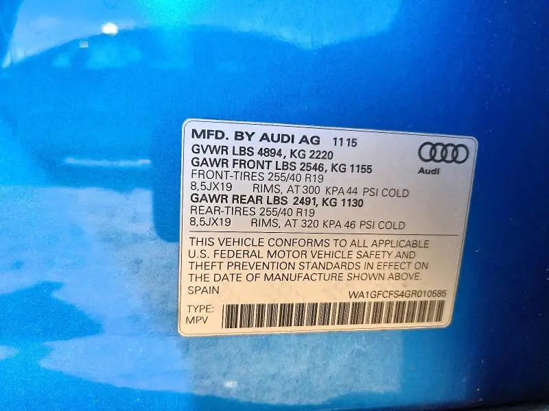 2016 AUDI Q3 PRESTIGE  