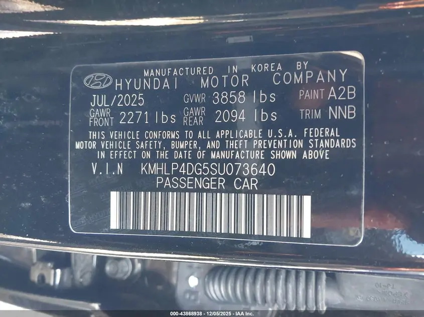 2025 HYUNDAI ELANTRA LIMITED