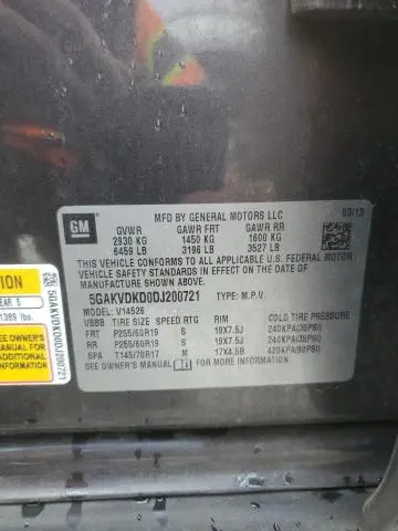 2013 BUICK ENCLAVE 