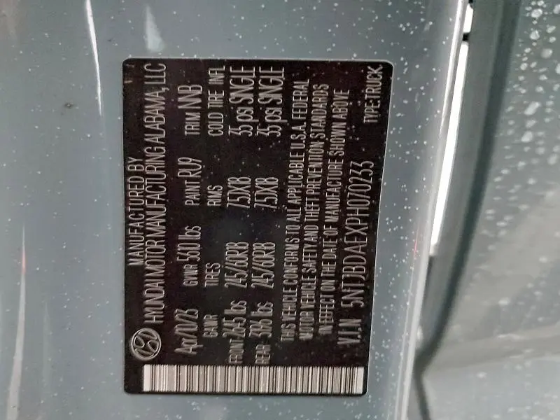 2023 HYUNDAI SANTA CRUZ SEL  