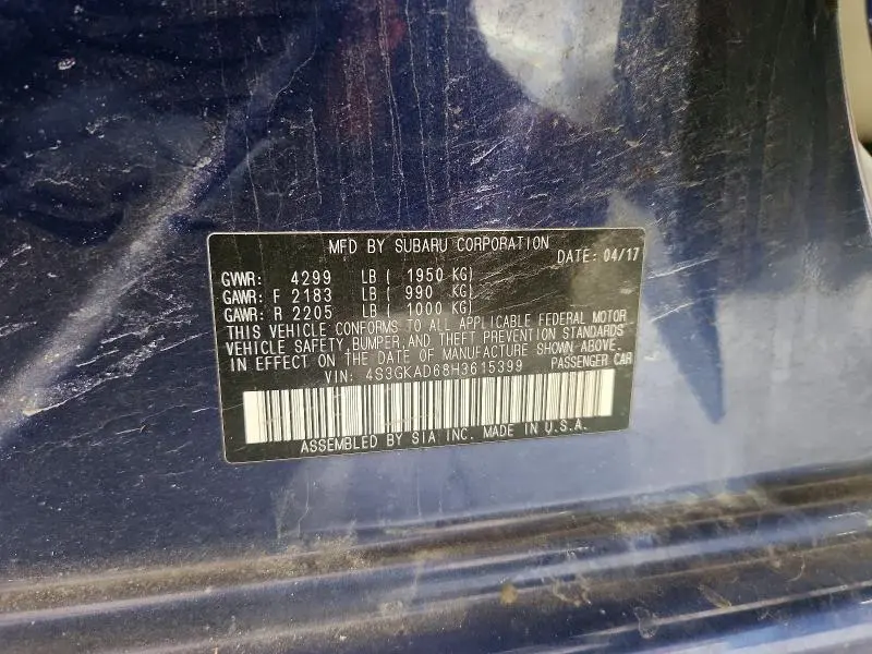 2017 SUBARU IMPREZA PREMIUM PLUS  