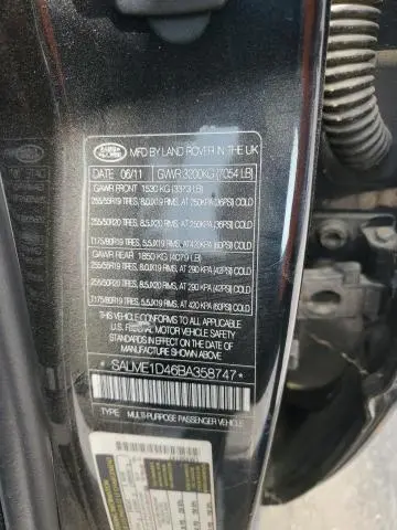 2011 LAND ROVER RANGE ROVER HSE  