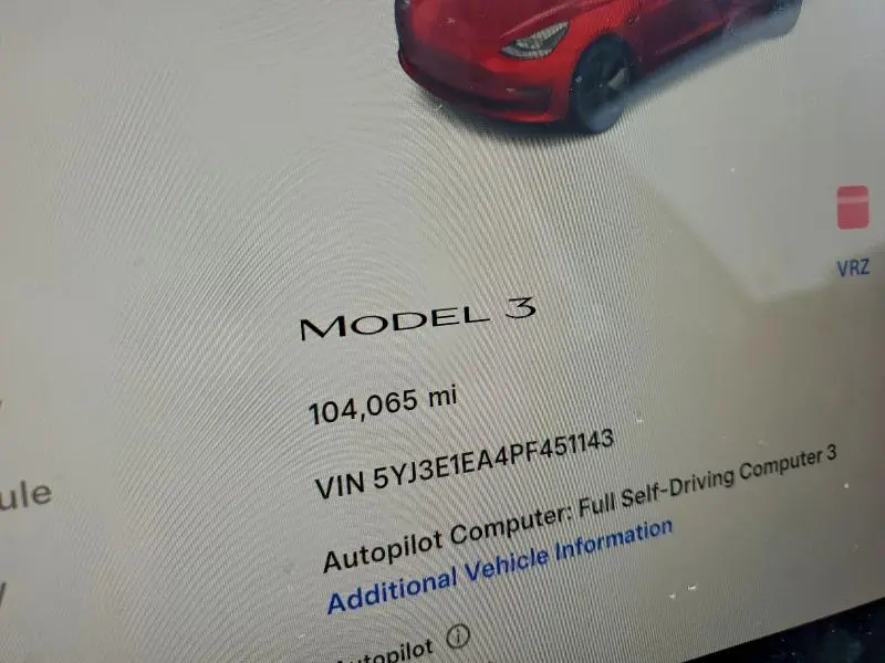 2023 TESLA MODEL 3   