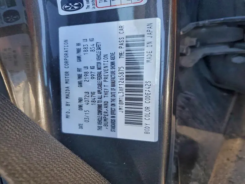 2015 MAZDA 3 TOURING  