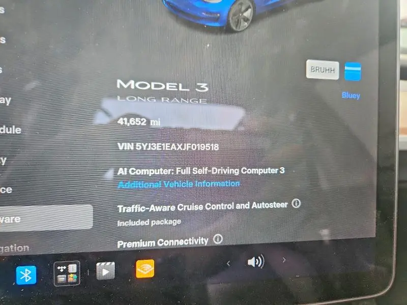 2018 TESLA MODEL 3   