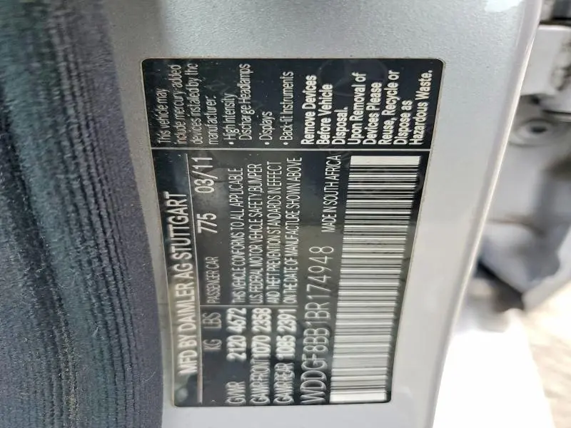 2011 MERCEDES-BENZ C 300 4MATIC  