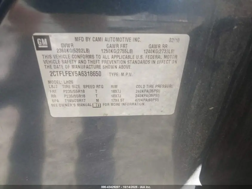 2010 GMC TERRAIN SLT-1