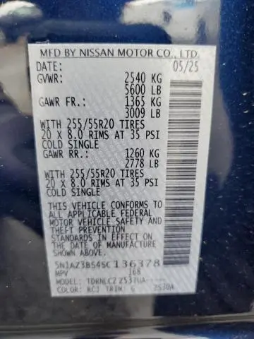 2025 NISSAN MURANO SV  