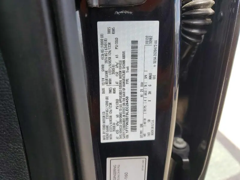 2020 FORD F250 SUPER DUTY  