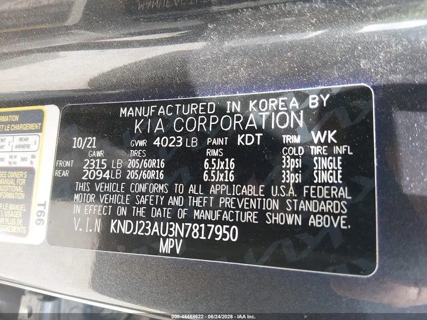 2022 KIA SOUL S