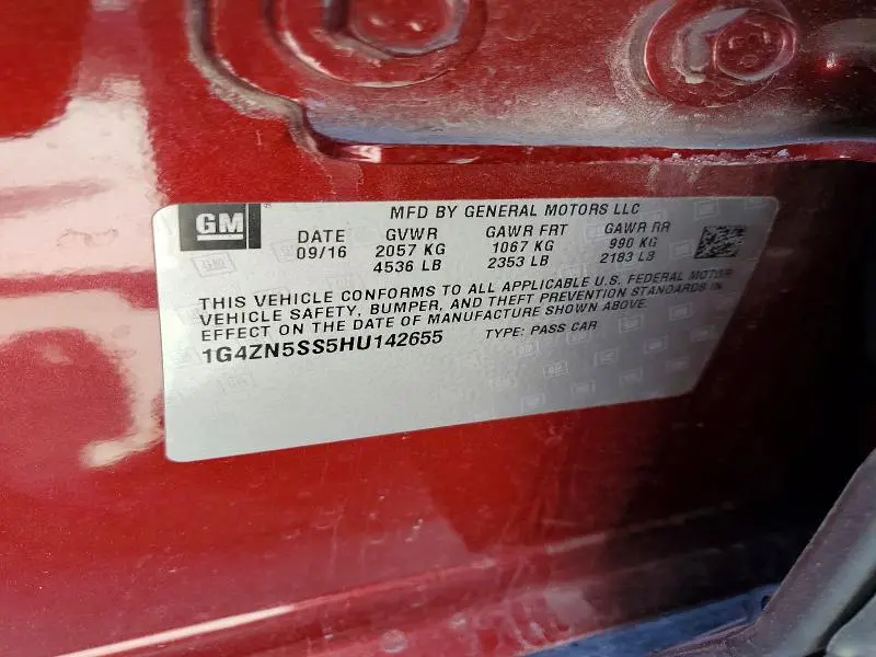 2017 BUICK LACROSSE PREFERRED  