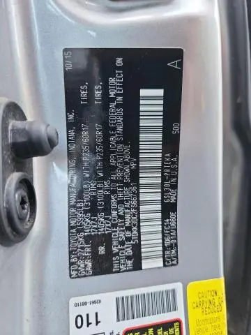 2015 TOYOTA SIENNA LE  