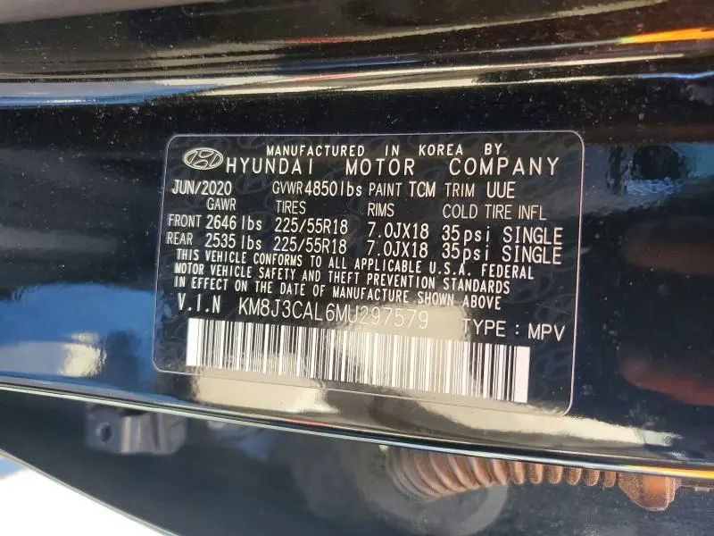 2021 HYUNDAI TUCSON ULTIMATE  