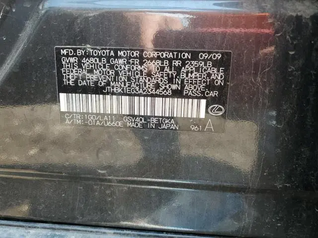 2010 LEXUS ES 350  
