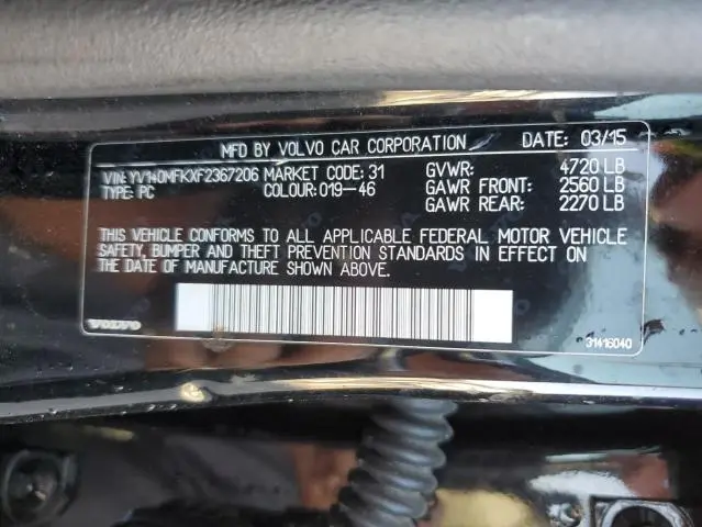 2015 VOLVO S60 PREMIER  