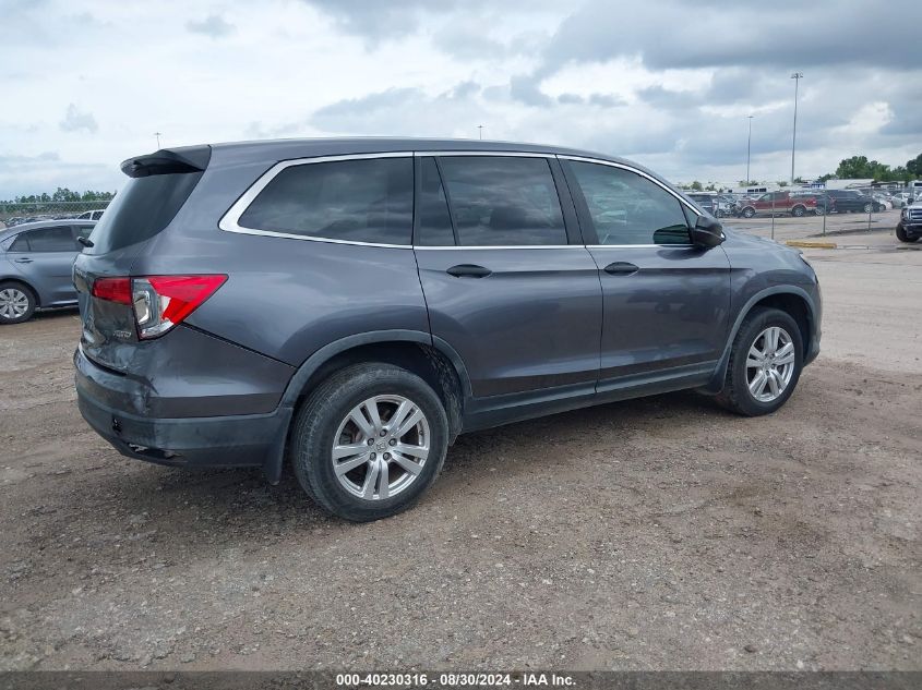 2017 HONDA PILOT LX