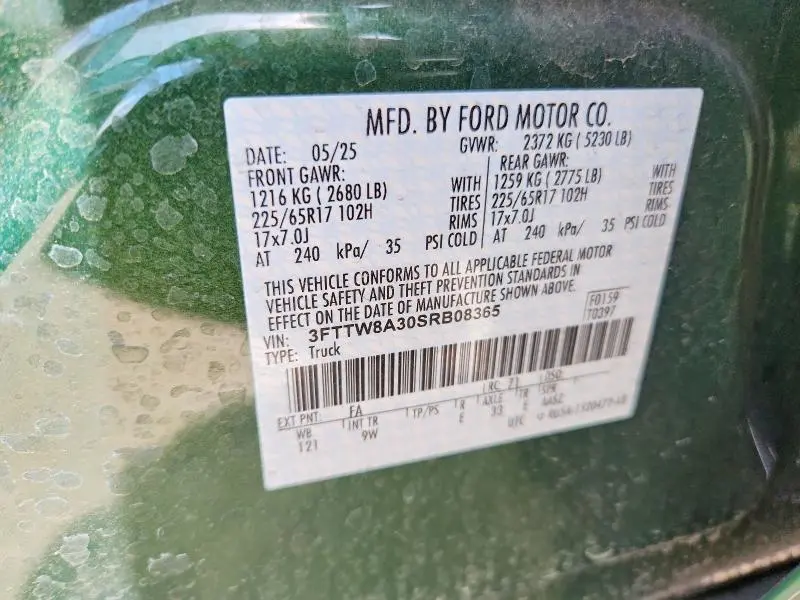 2025 FORD MAVERICK XL  
