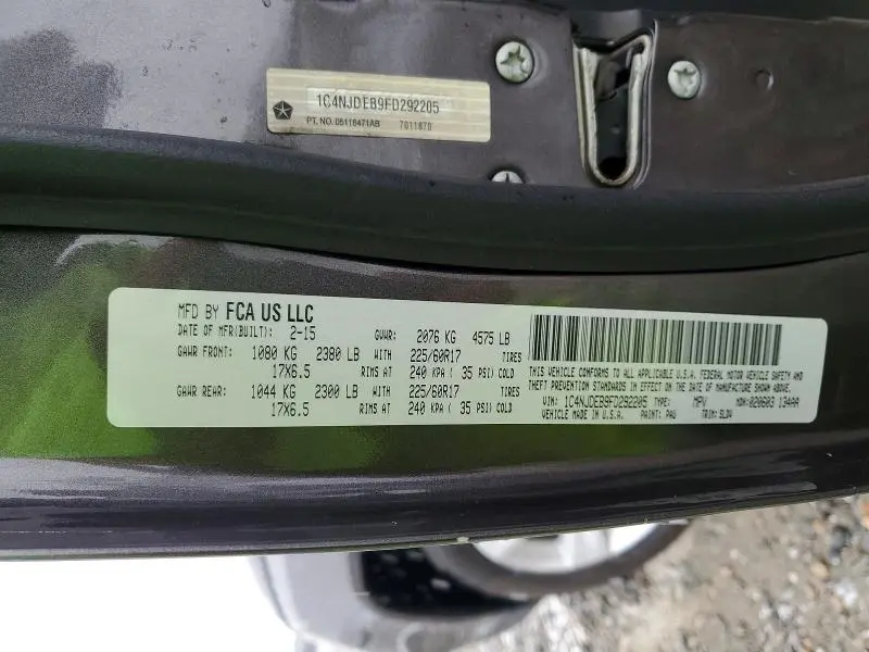 2015 JEEP COMPASS LATITUDE  