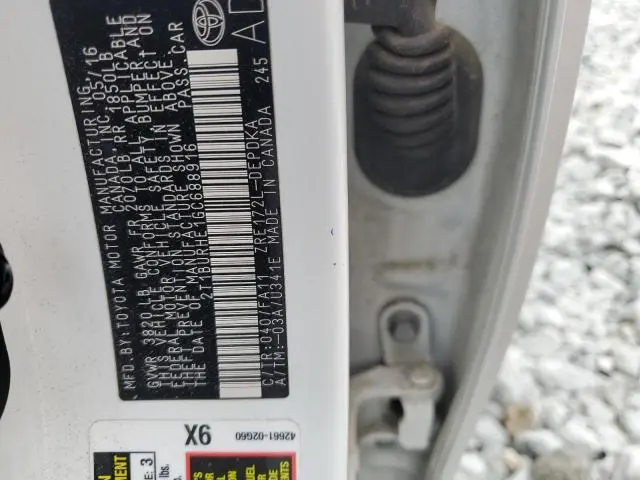 2016 TOYOTA COROLLA L  