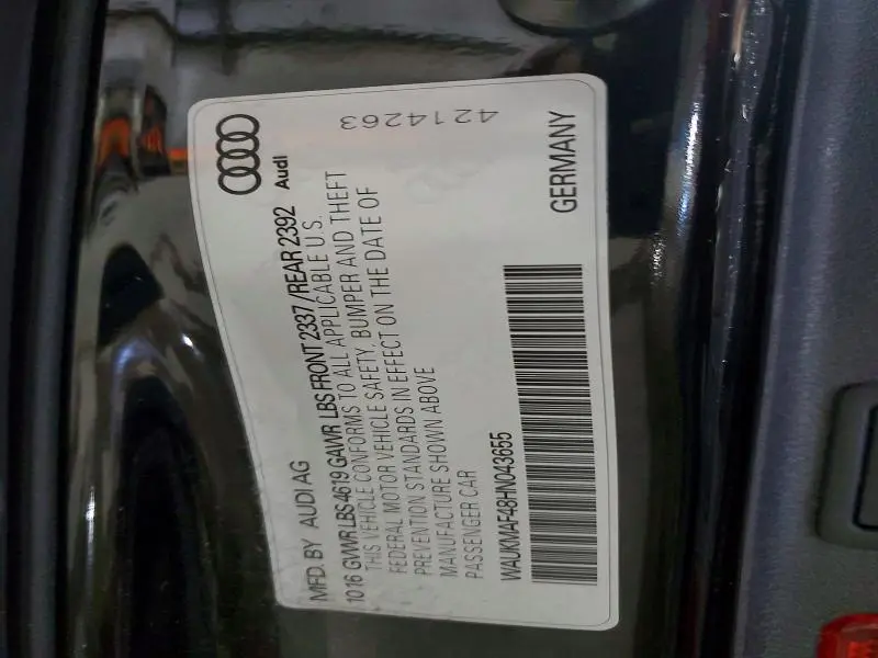 2017 AUDI A4 ULTRA PREMIUM  