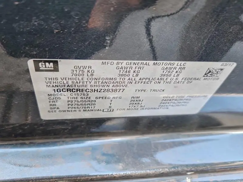 2017 CHEVROLET SILVERADO C1500 LT  