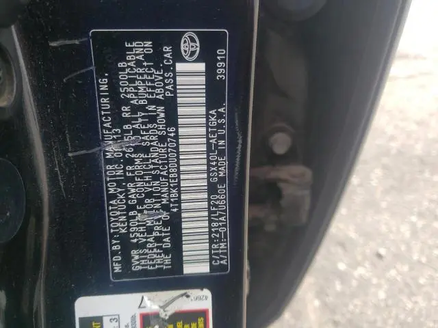 2013 TOYOTA AVALON BASE  