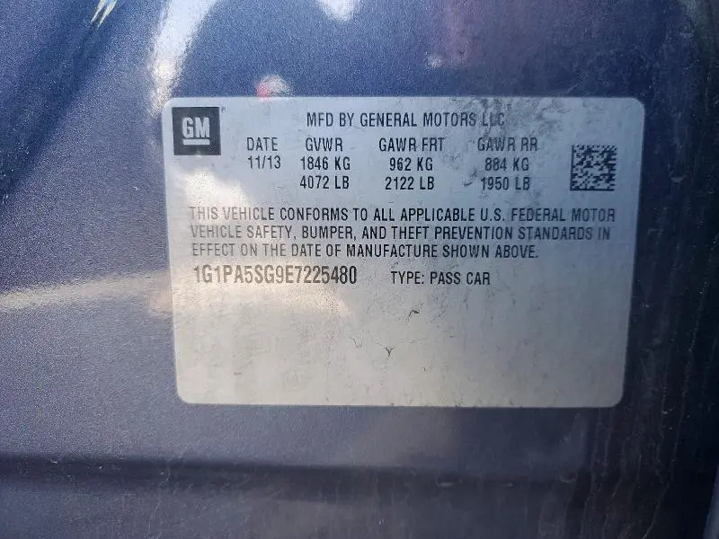 2014 CHEVROLET CRUZE LS  