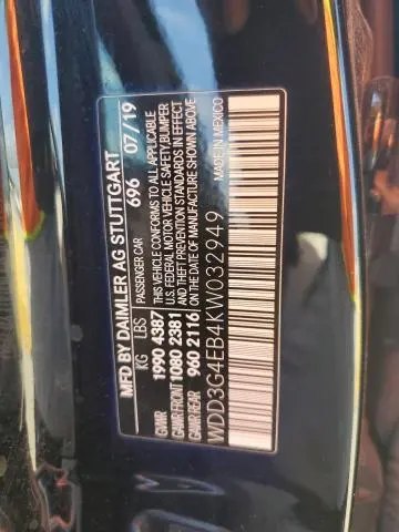 2019 MERCEDES-BENZ A 220  