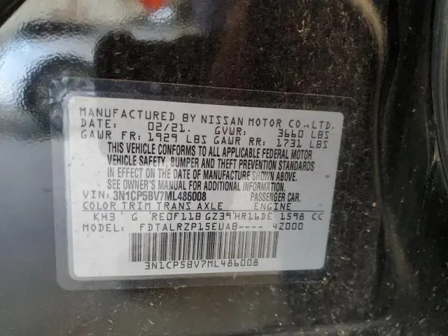 2021 NISSAN KICKS S  