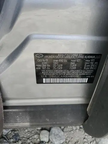 2020 HYUNDAI SANTA FE SEL  