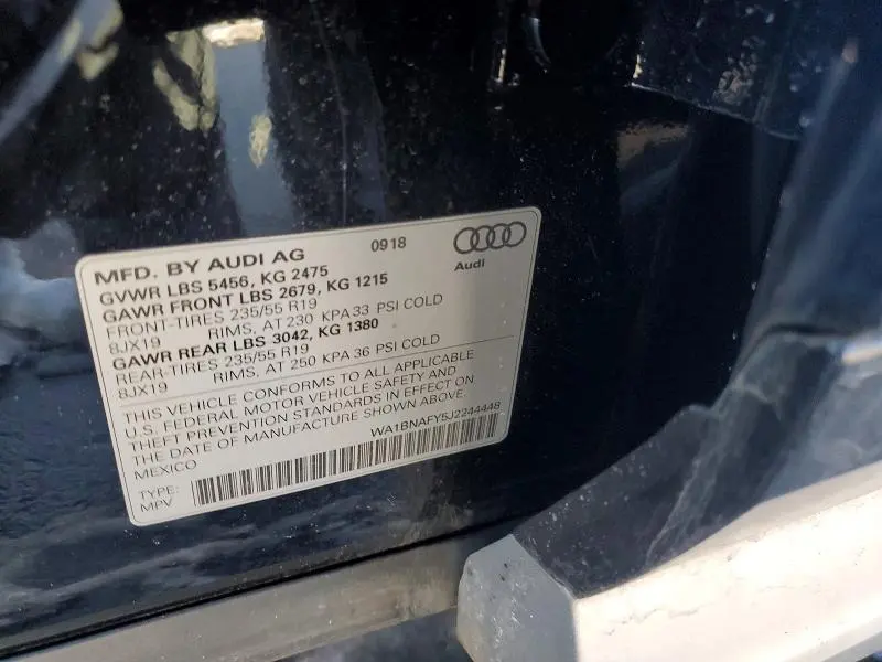 2018 AUDI Q5 PREMIUM PLUS  