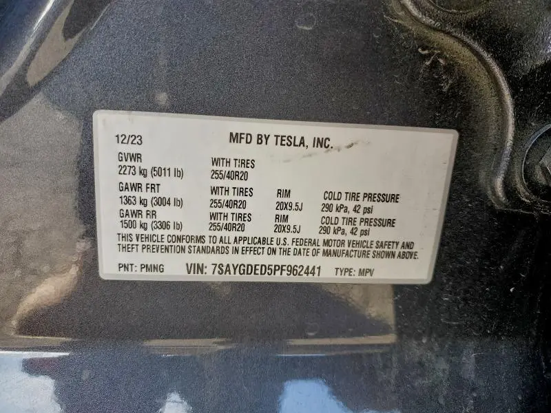 2023 TESLA MODEL Y   