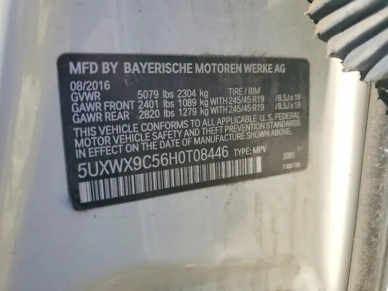 2017 BMW X3 XDRIVE28I  