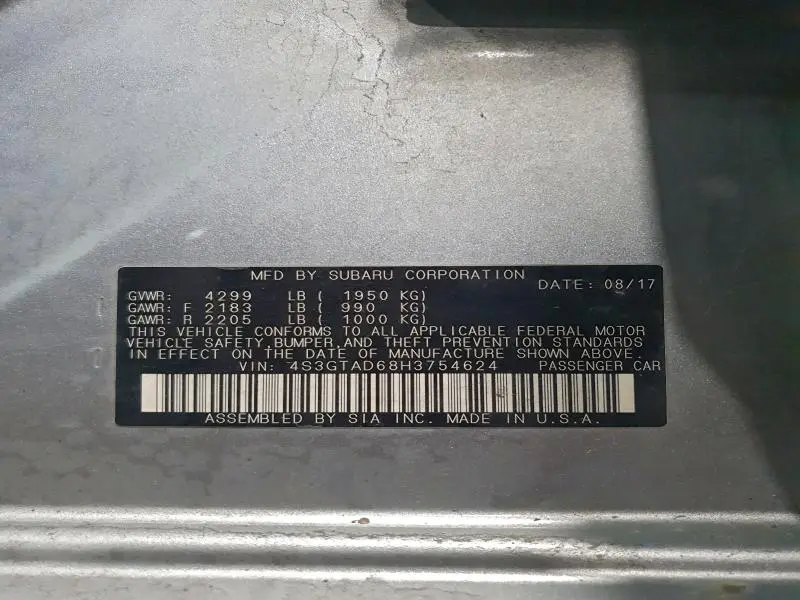 2017 SUBARU IMPREZA PREMIUM PLUS  