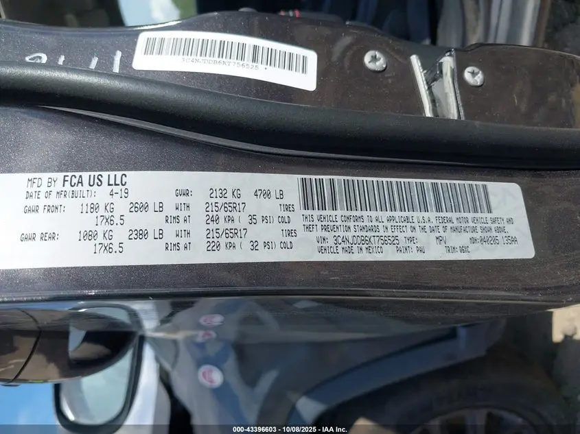 2019 JEEP COMPASS TRAILHAWK 4X4